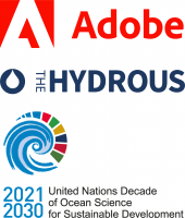 three logos "adobe" "the hydrous" and "United Nations Decade of Ocean Science for Sustainable Development"